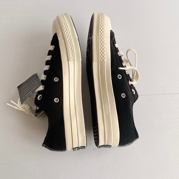 ✨New CONVERSE 70 Beyond Retro Fleece Colorblock Sneaker Black Blue Green Women 7 - Picture 7 of 13